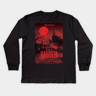 Halloween in Barovia red version Kids Long Sleeve T-Shirt